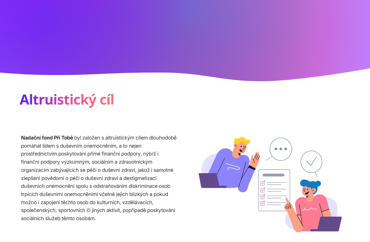 1. Altruistický cíl A